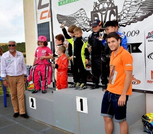 Alumnos de la Escuela Andaluza de Karting en Campillos