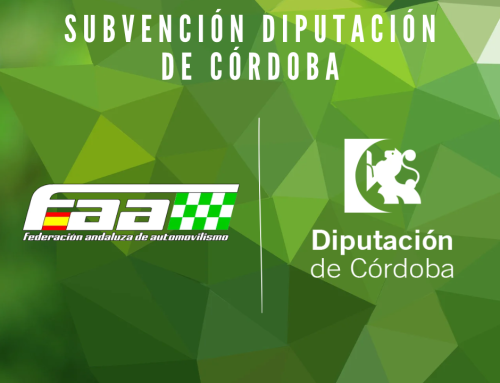 COMUNICADO OFICIAL – SUBVENCIÓN DE LA DIPUTACIÓN PROVINCIAL DE CÓRDOBA
